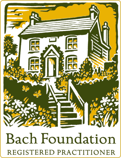 Logo du Centre Bach ou Bach Center ou Bach Foundation représentant un escalier conduisant au jardin de la maison du Dr Bach.