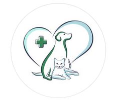 Logo de l'association Nos amis pet Rescue représentant un cœur englobant un chien de profil un chat de face et une crois de pharmacie