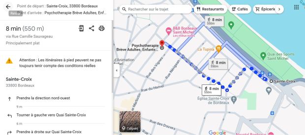 Se rendre au Cabinet Psy Bordeaux