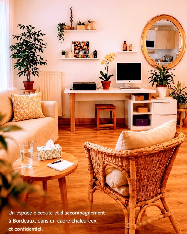cabinet de psychothérapie à Bordeaux, espace d’écoute et d’accompagnement